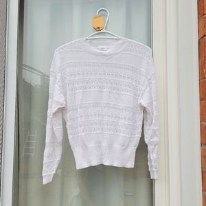 Aritzia Wilfred white sweater